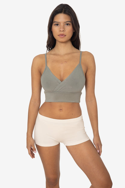 83076GD - Crossover Wrap Crop Top