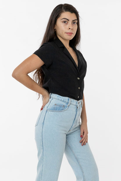 RCP345GD - Slim Fit Camp Collar Shirt