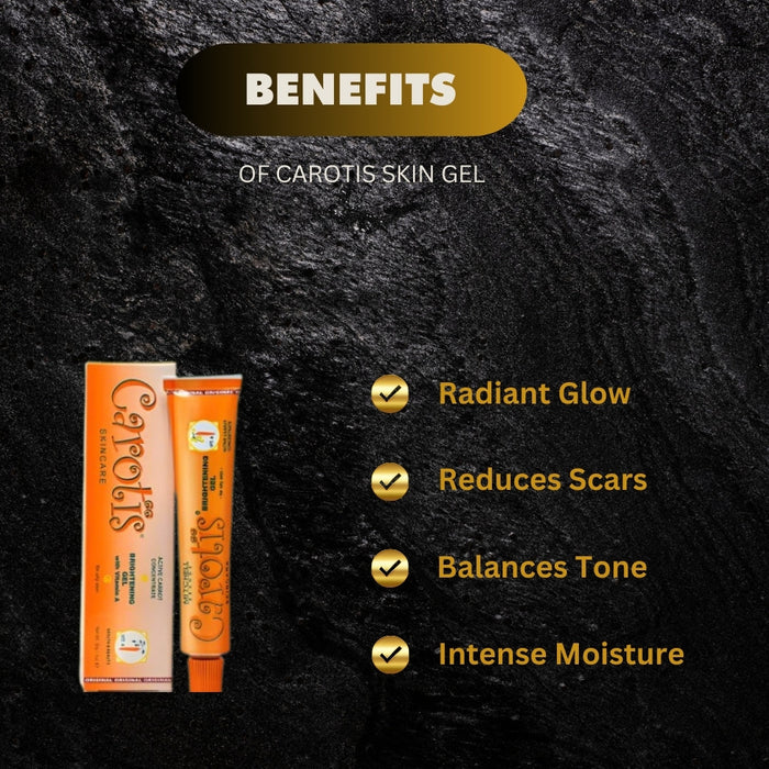 Carotis Brightening Gel with Vitamin A 1oz/30g - Kismet Beauty Brands