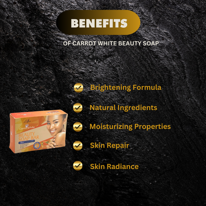 Carrot White Beauty Soap 7oz