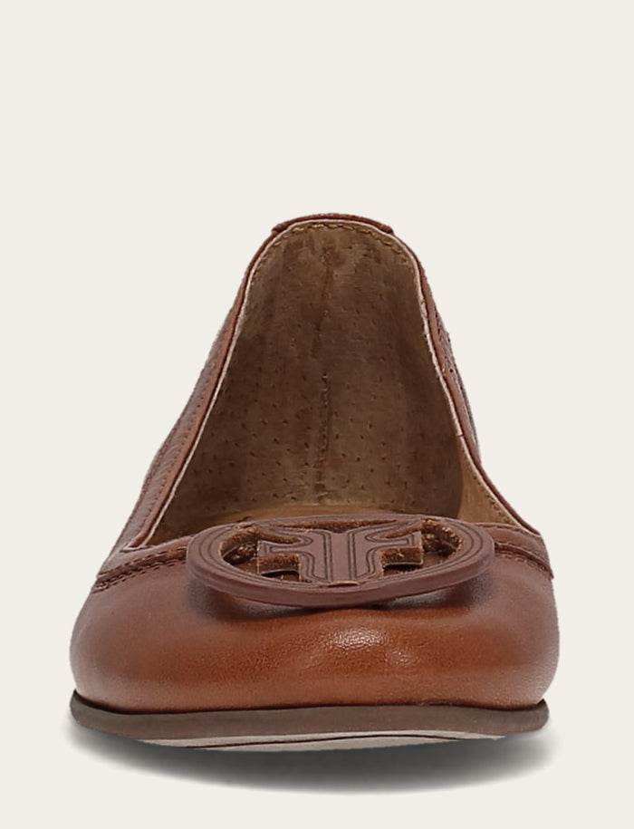 Carson Logo Ballet - Cinnamon - Front