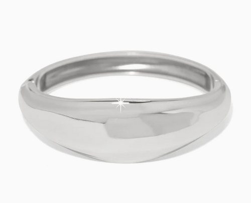 Cascade Lumina Hinged Bangle Silver