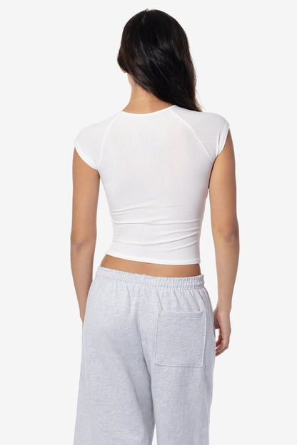 CC377 - Cheesecloth Cap Sleeve Raglan Tee
