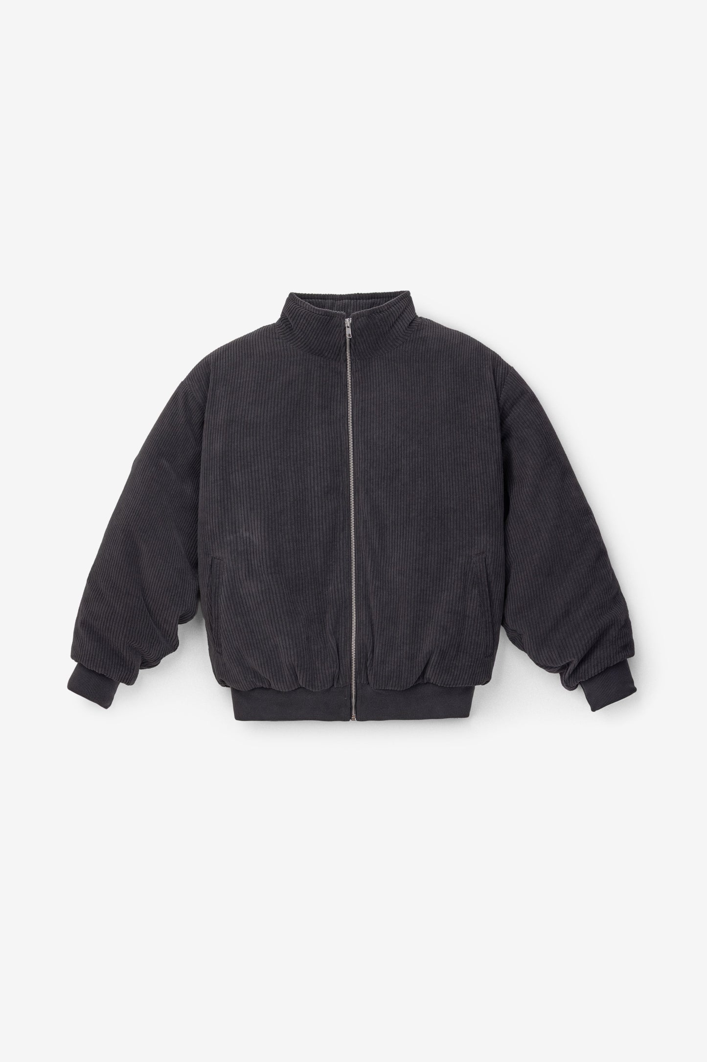 CD410PD - Corduroy Puffy Zip Up Jacket