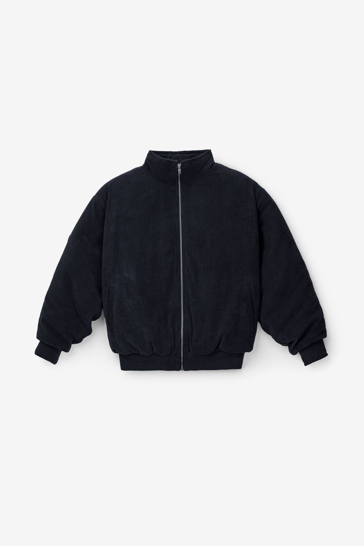 CD410PD - Corduroy Puffy Zip Up Jacket