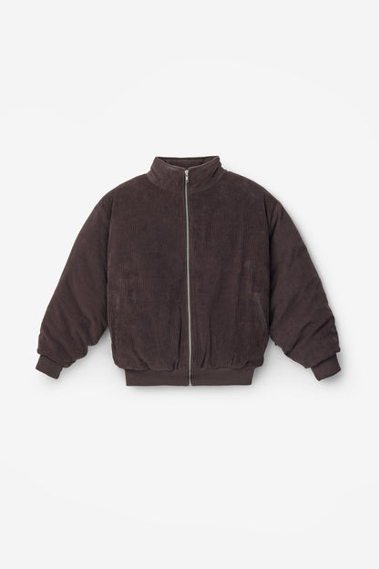CD410PD - Corduroy Puffy Zip Up Jacket
