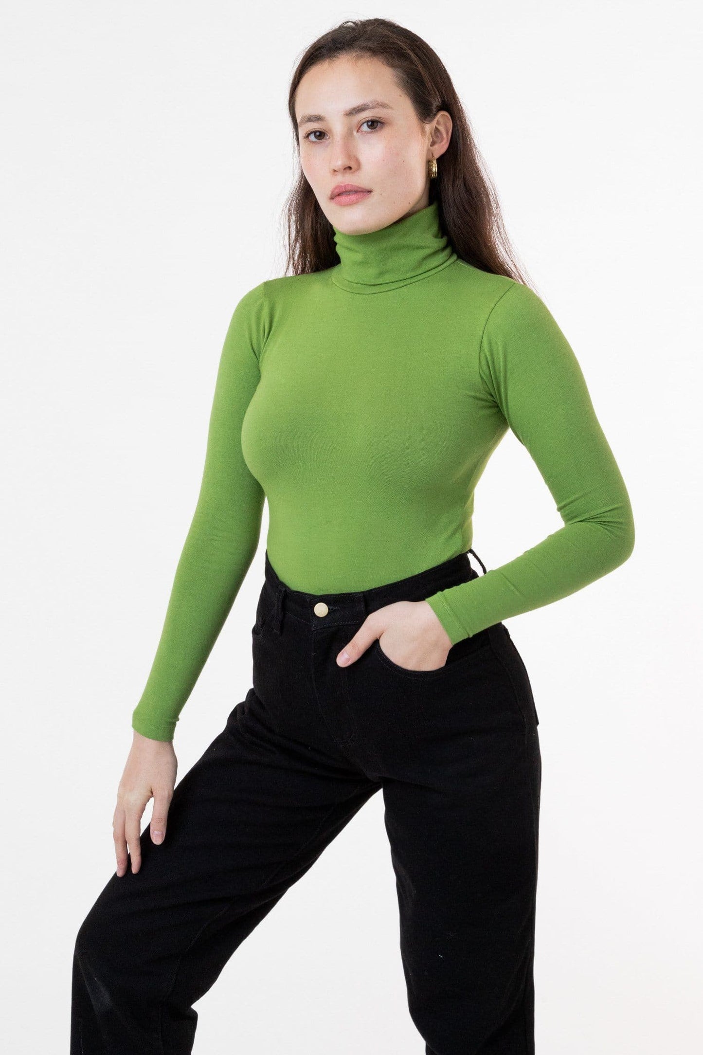 8306GD - Cotton Spandex Garment Dye Turtleneck