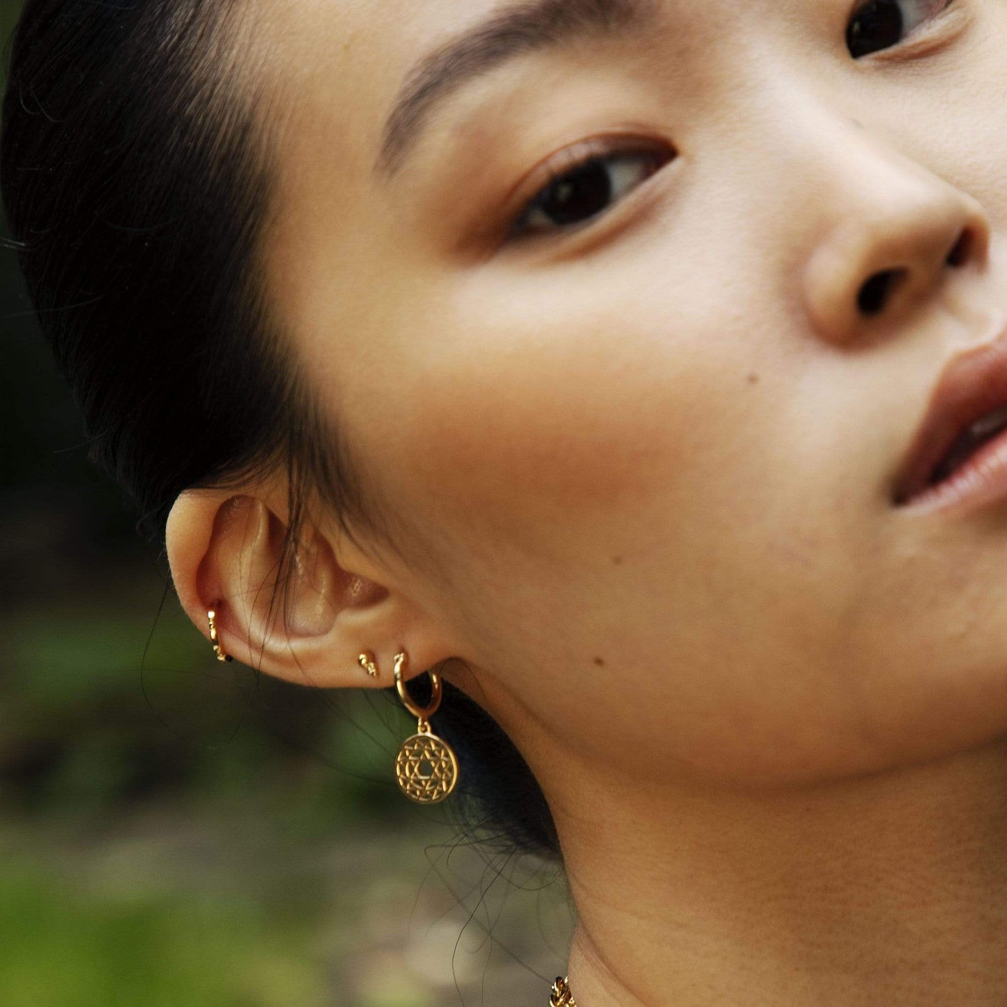 Chakra Earrings 18ct Gold Plate