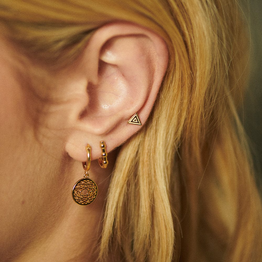 Chakra Earrings 18ct Gold Plate