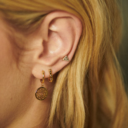 Chakra Earrings 18ct Gold Plate