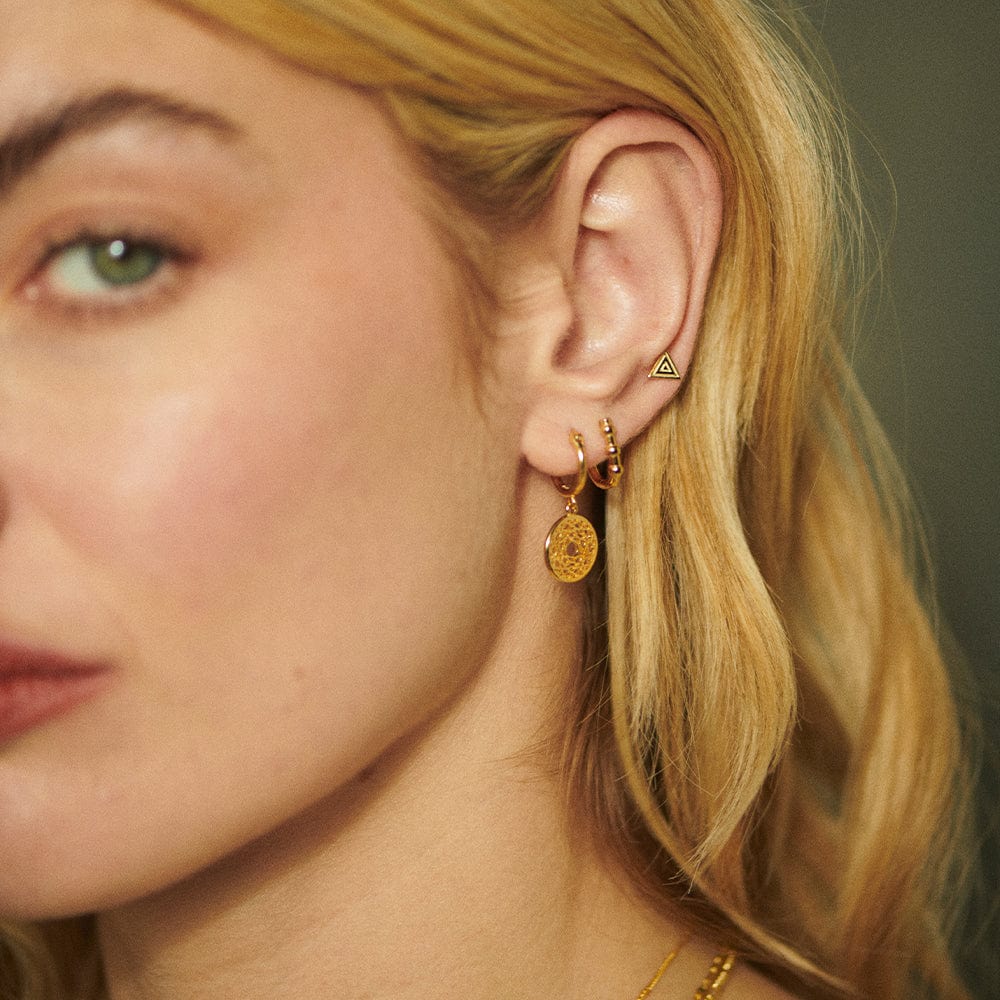 Chakra Earrings 18ct Gold Plate