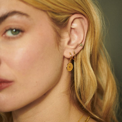 Chakra Earrings 18ct Gold Plate
