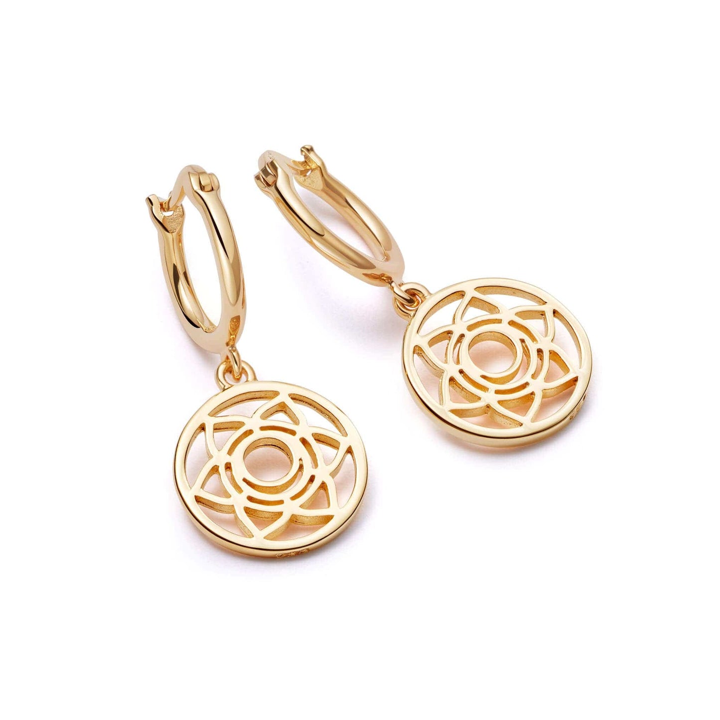 Chakra Earrings 18ct Gold Plate