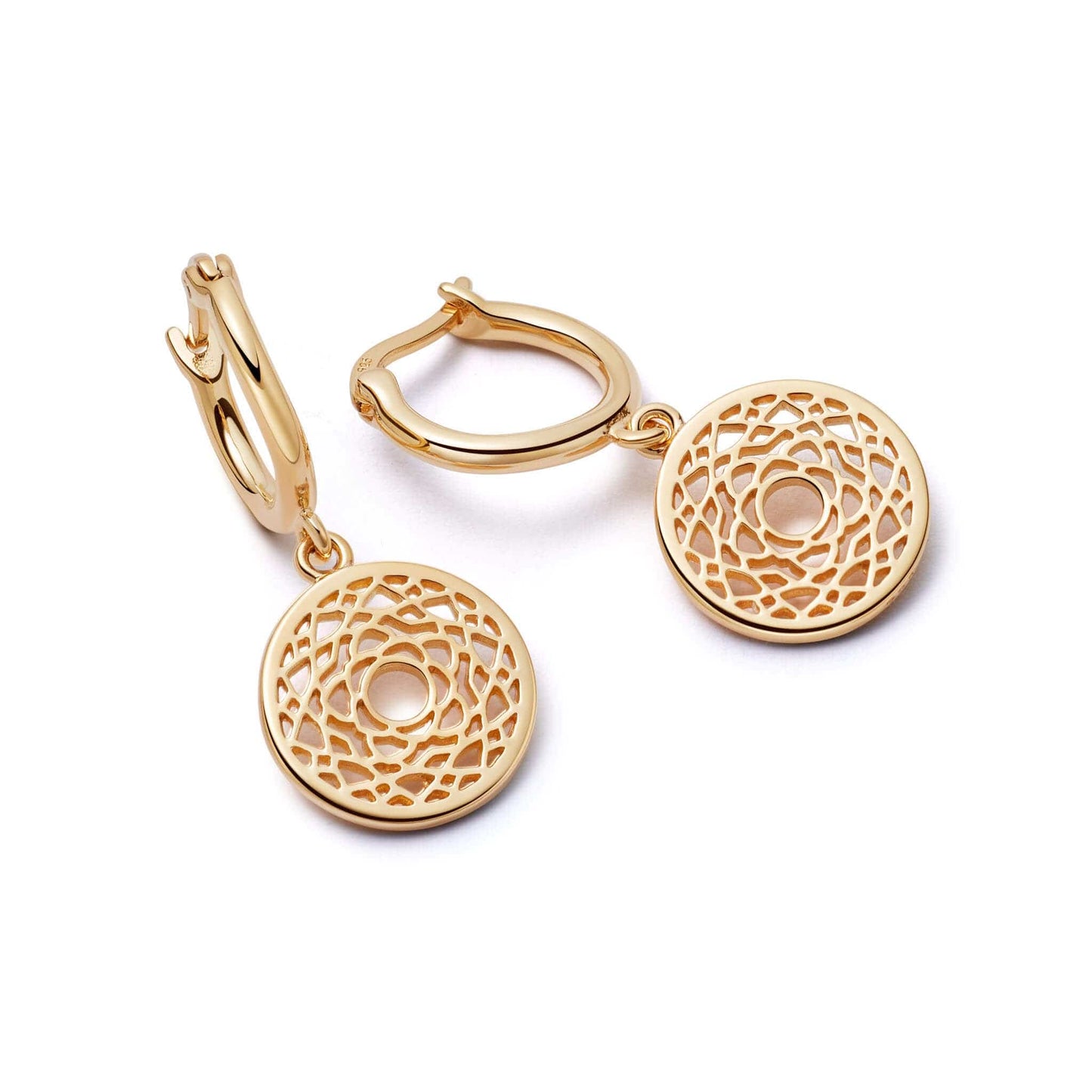 Chakra Earrings 18ct Gold Plate