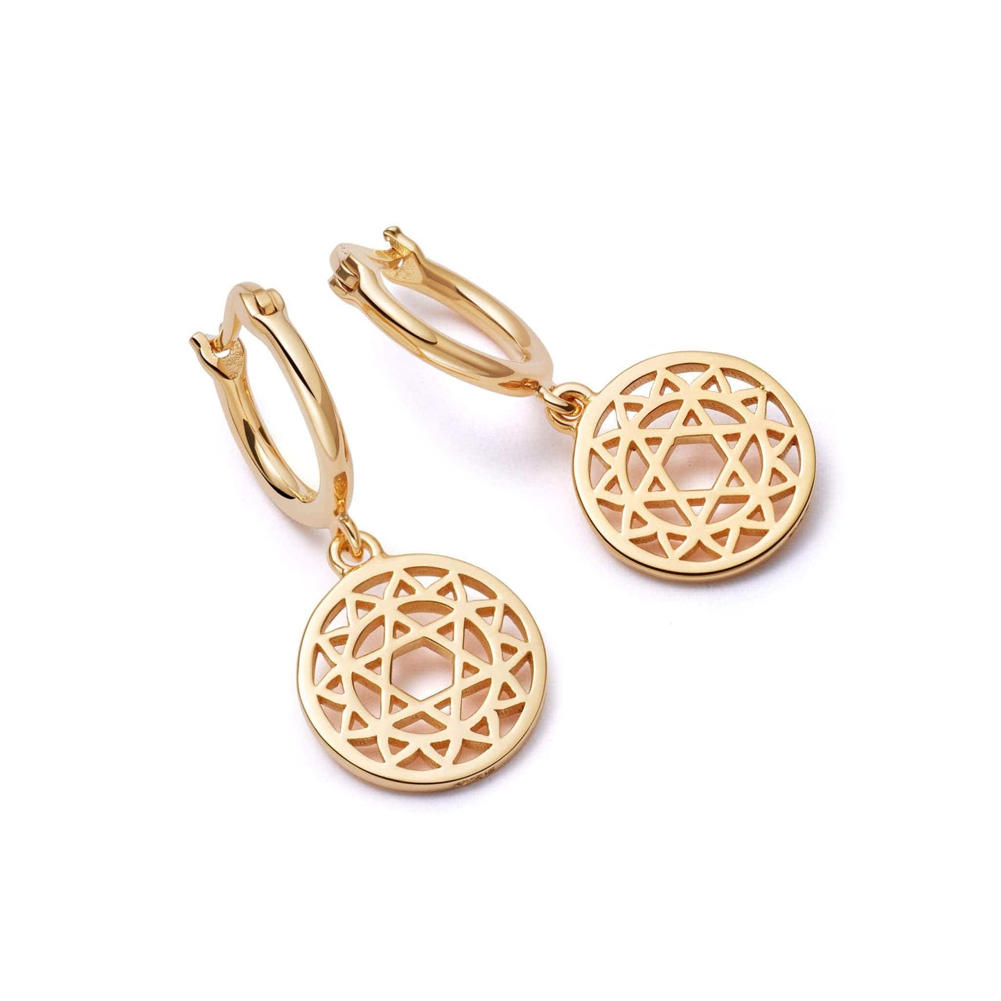 Chakra Earrings 18ct Gold Plate
