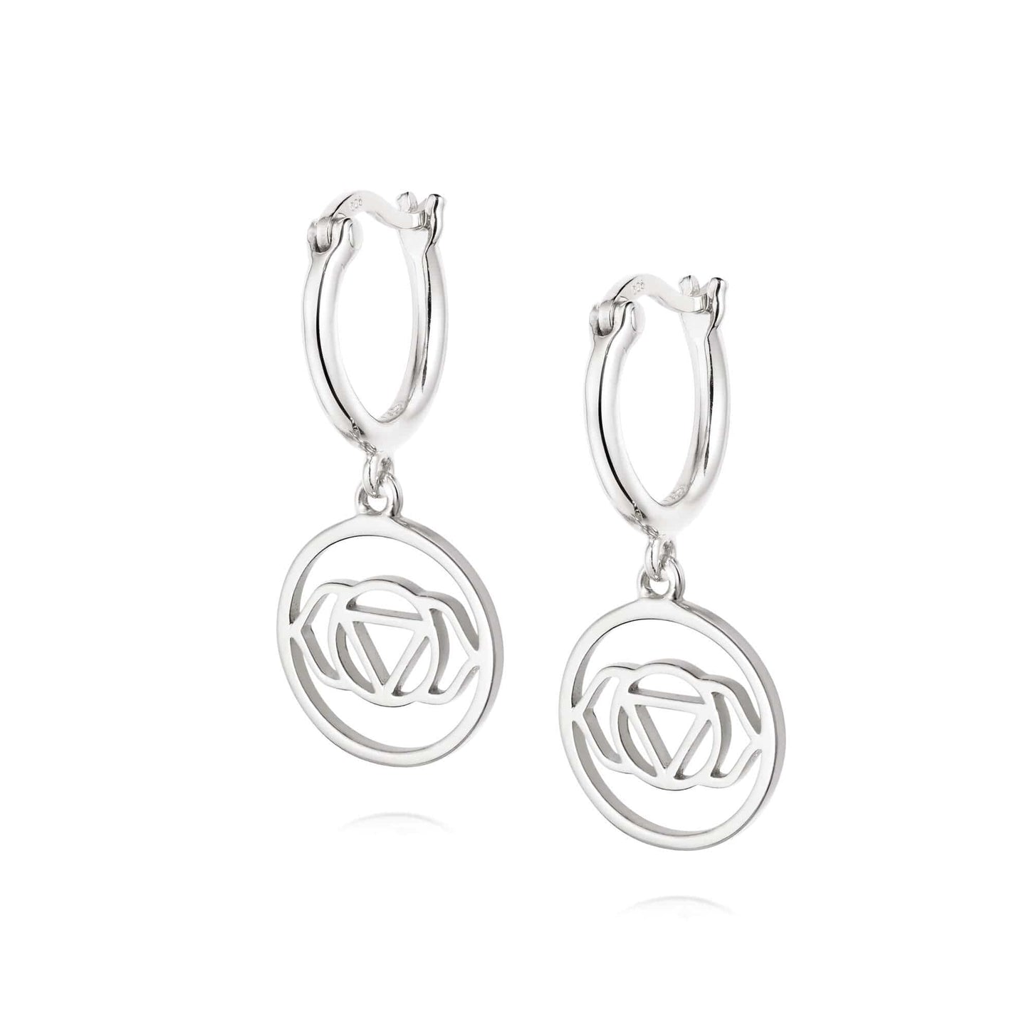 Chakra Earrings Sterling Silver
