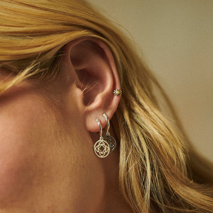 Chakra Earrings Sterling Silver