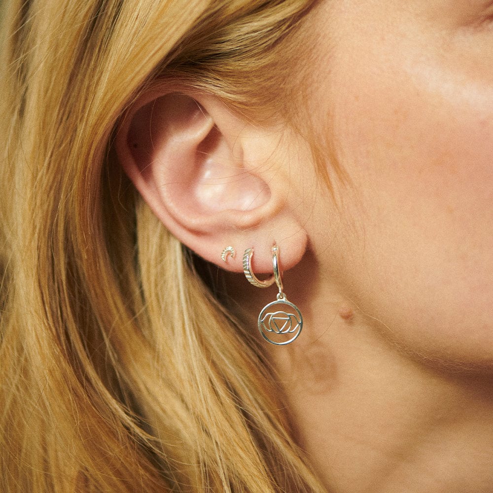 Chakra Earrings Sterling Silver
