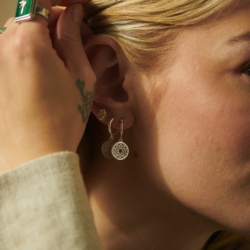 Chakra Earrings Sterling Silver