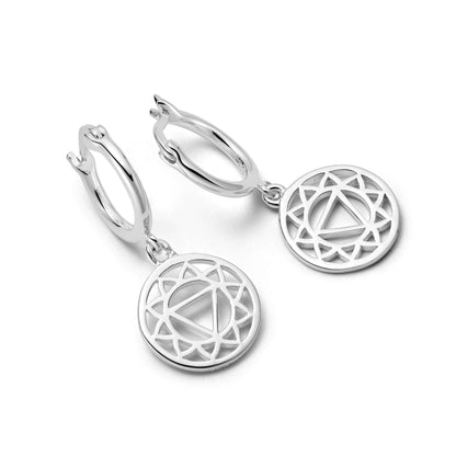 Chakra Earrings Sterling Silver