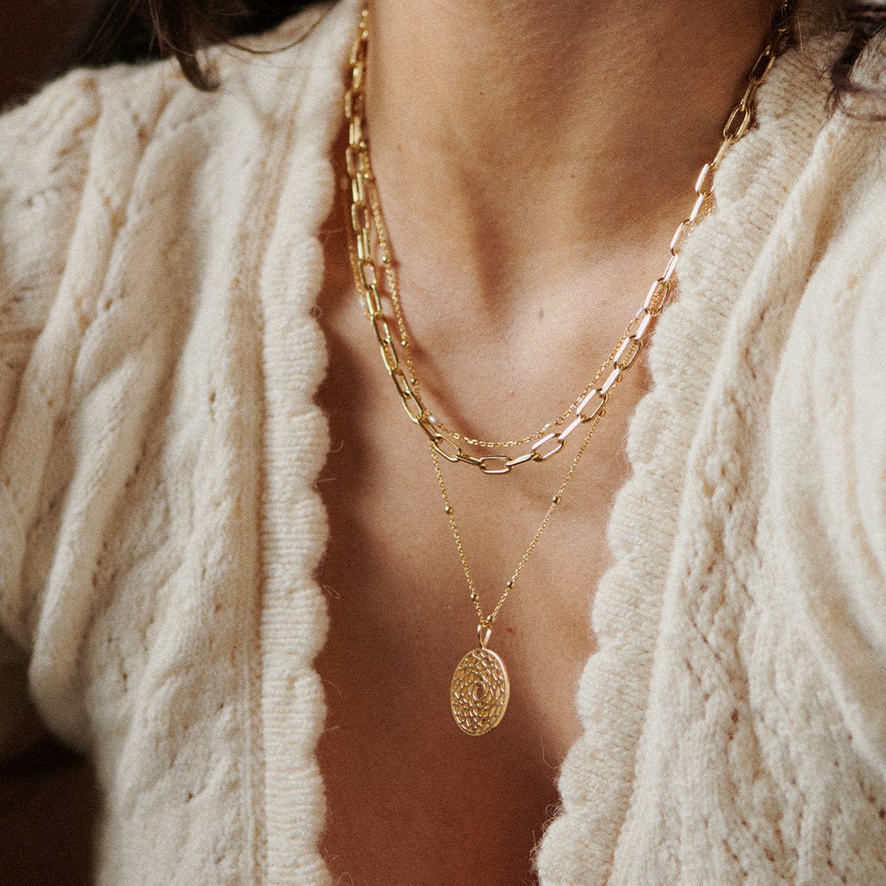 Chakra Necklace 18ct Gold Plate
