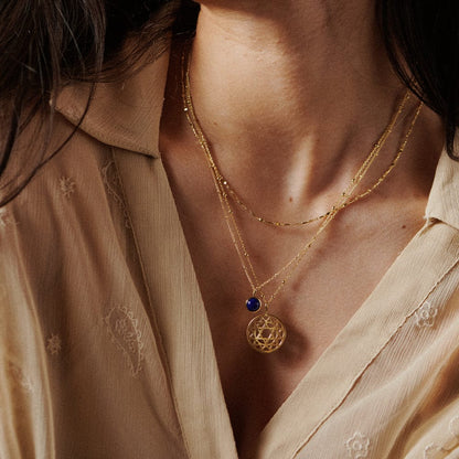 Chakra Necklace 18ct Gold Plate