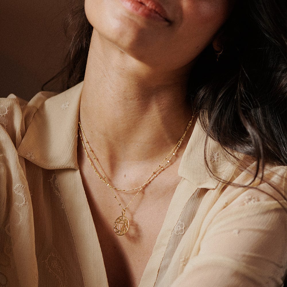 Chakra Necklace 18ct Gold Plate
