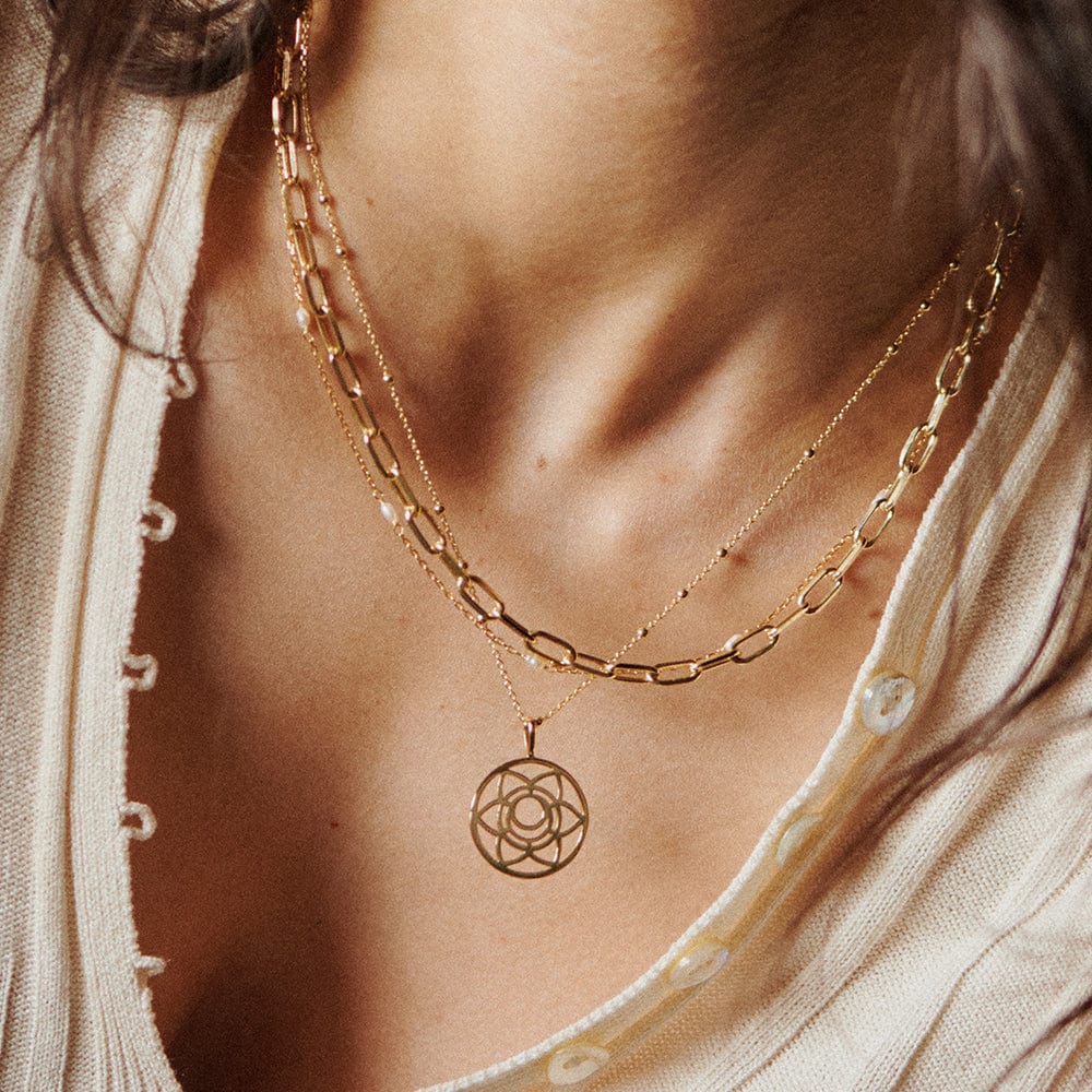 Chakra Necklace 18ct Gold Plate