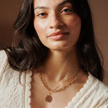 Chakra Necklace 18ct Gold Plate