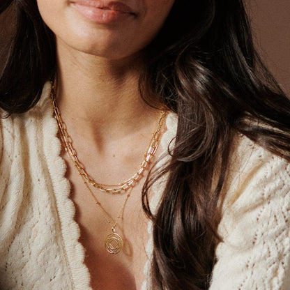 Chakra Necklace 18ct Gold Plate