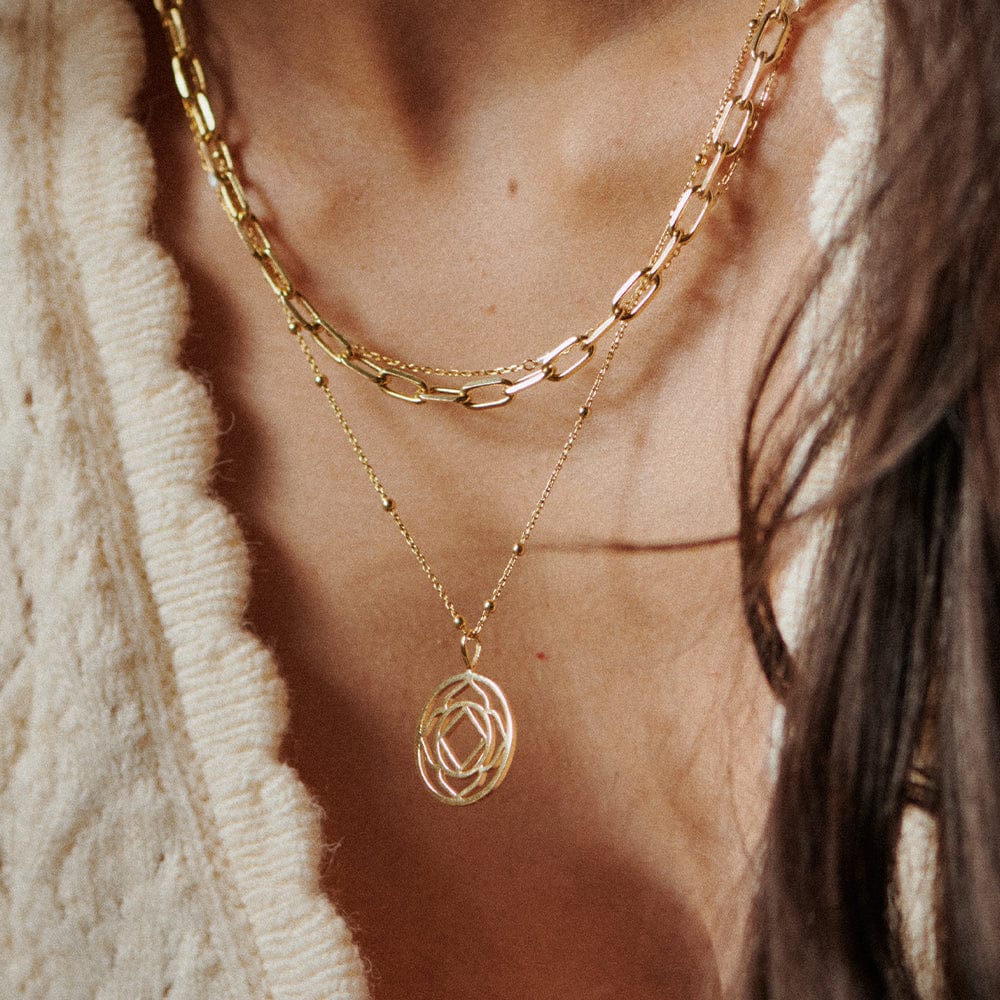 Chakra Necklace 18ct Gold Plate