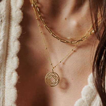 Chakra Necklace 18ct Gold Plate