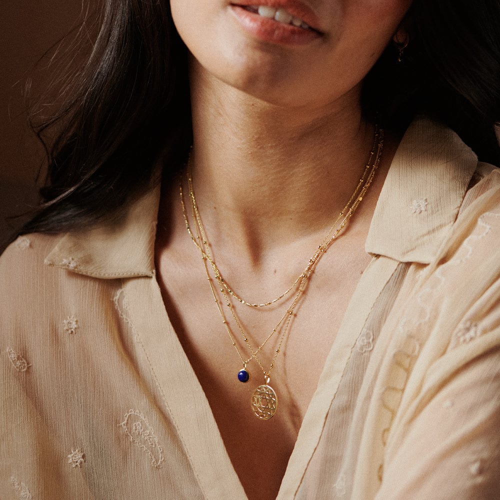 Chakra Necklace 18ct Gold Plate