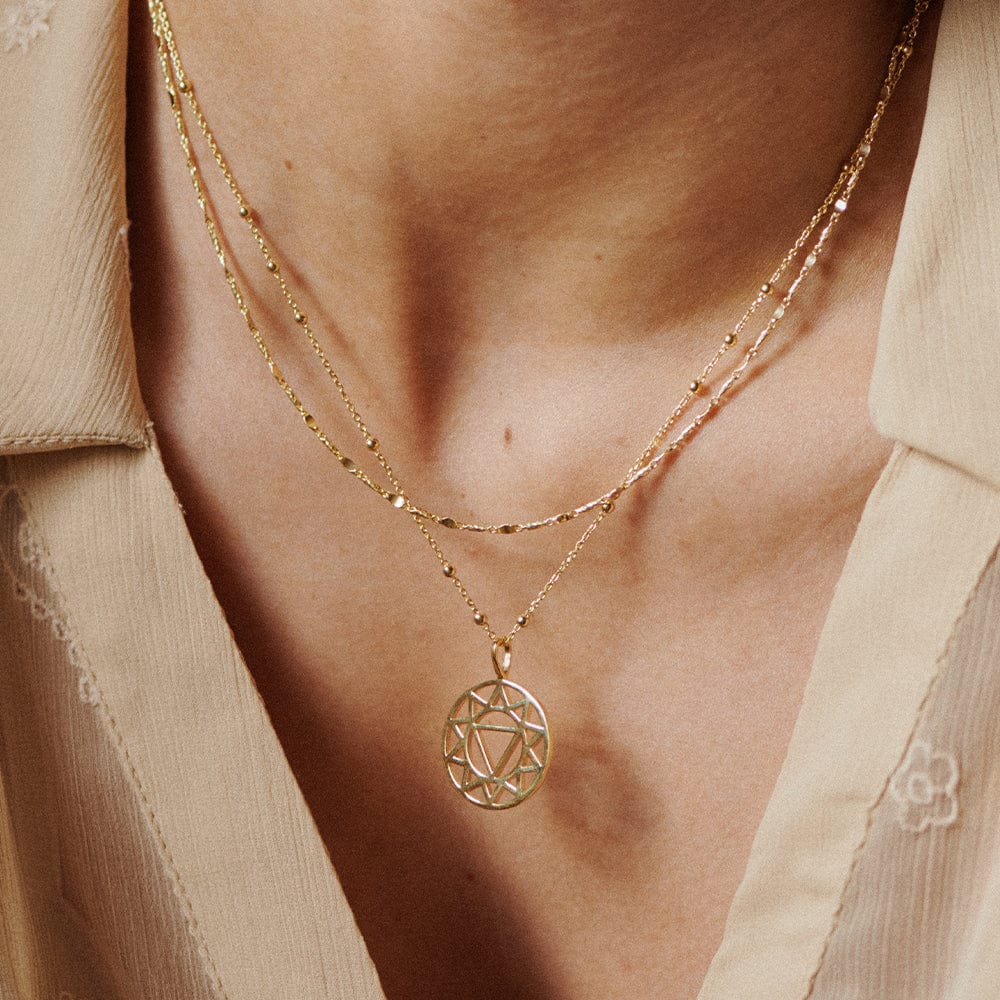 Chakra Necklace 18ct Gold Plate