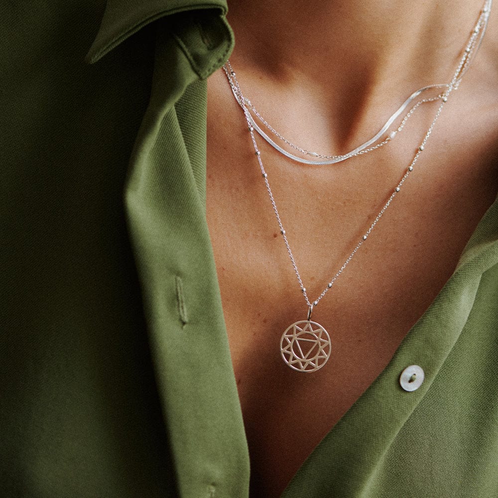 Chakra Necklace Sterling Silver