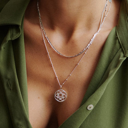 Chakra Necklace Sterling Silver