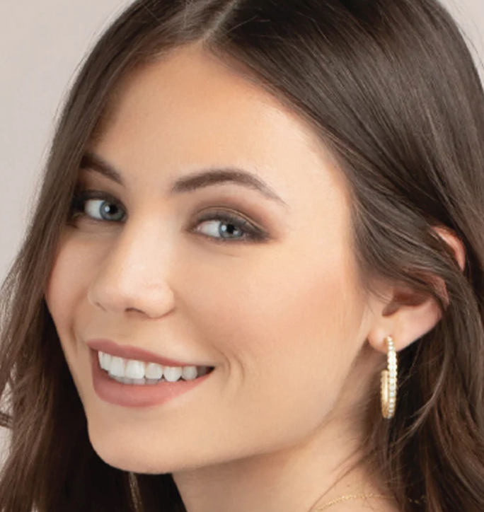 Chambers Hoop Earrings White Opal