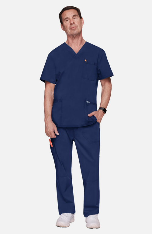 Cherokee Mens V-Neck Scrubs Set