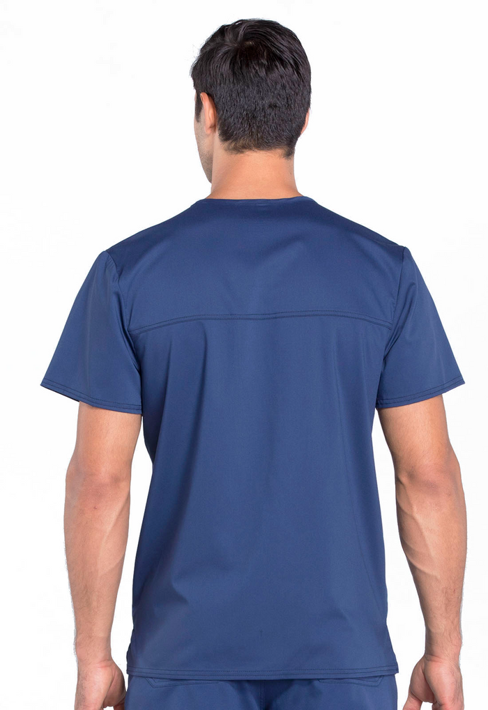 Cherokee_Workwear_Revolution_Men_s_Navy_Blue_Scrub_Top