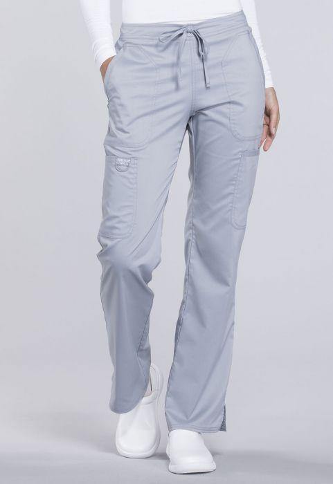 Cherokee Womens Mid Rise Moderate Flare Drawstring Pant - scrubz.com