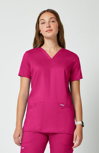 Cherokee Workwear Revolution Three-Pocket Scrub Top