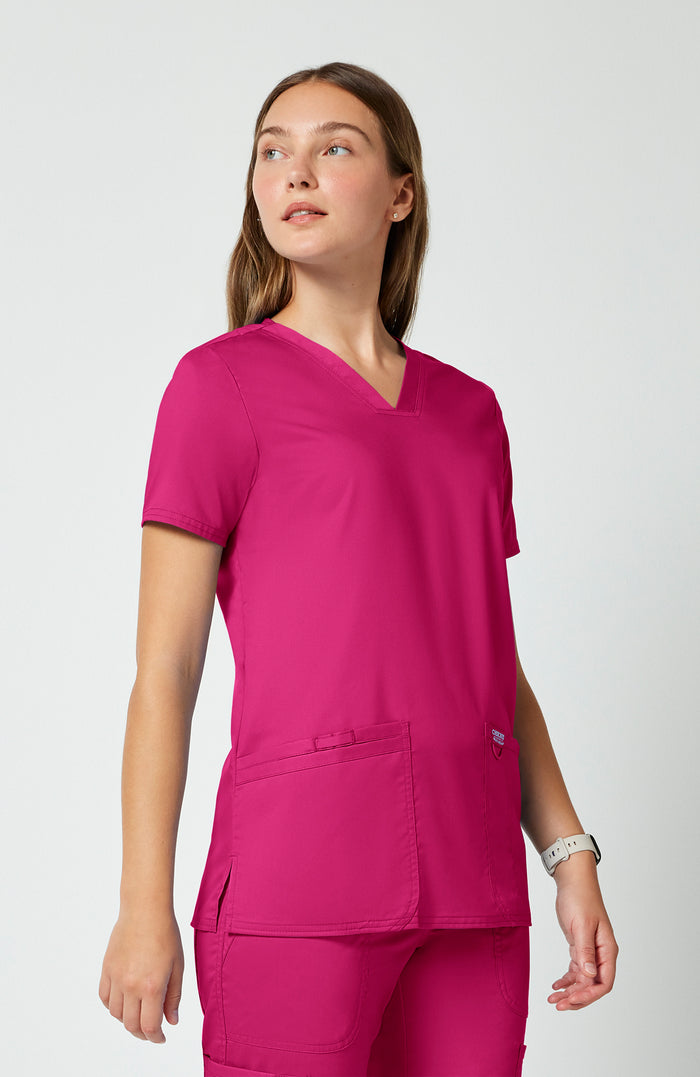 Cherokee Workwear Revolution Three-Pocket Scrub Top