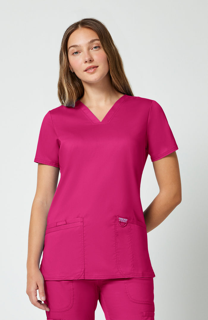 Cherokee Workwear Revolution Three-Pocket Scrub Top