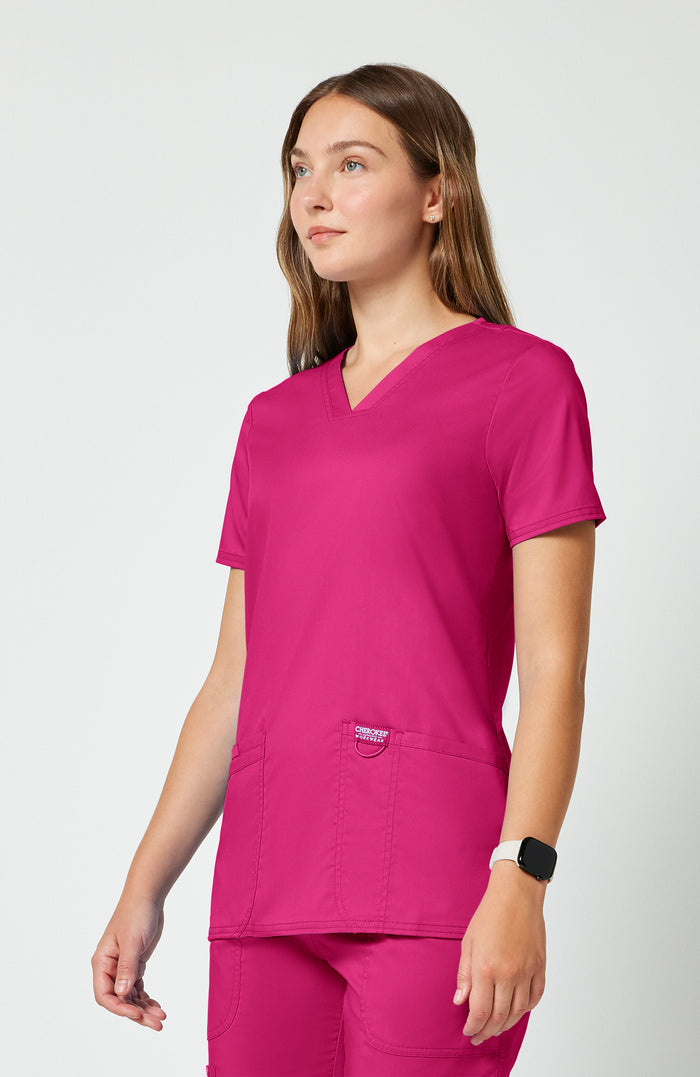 Cherokee Workwear Revolution Three-Pocket Scrub Top