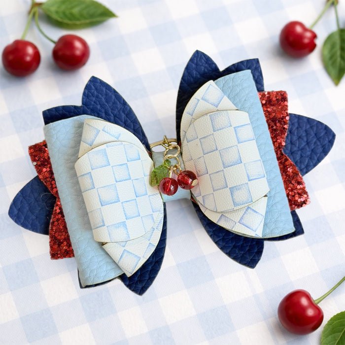 Cherry Checkers VersaBow™ Universal Tumbler Bow