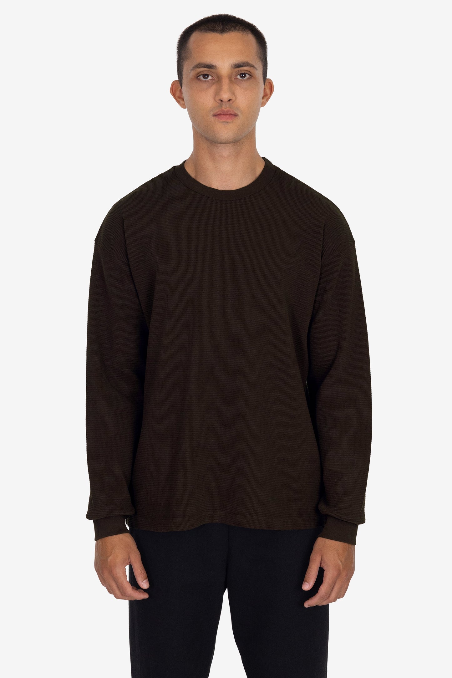 TX407GD Mix - Long Sleeve Heavy Thermal Crew Neck