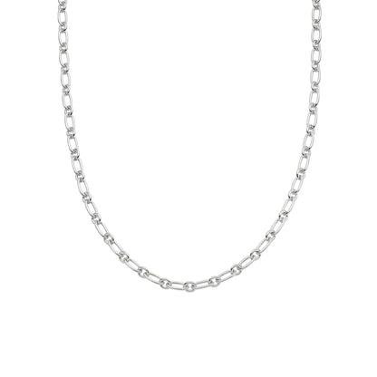 Chunky Linked Chain Necklace Sterling Silver