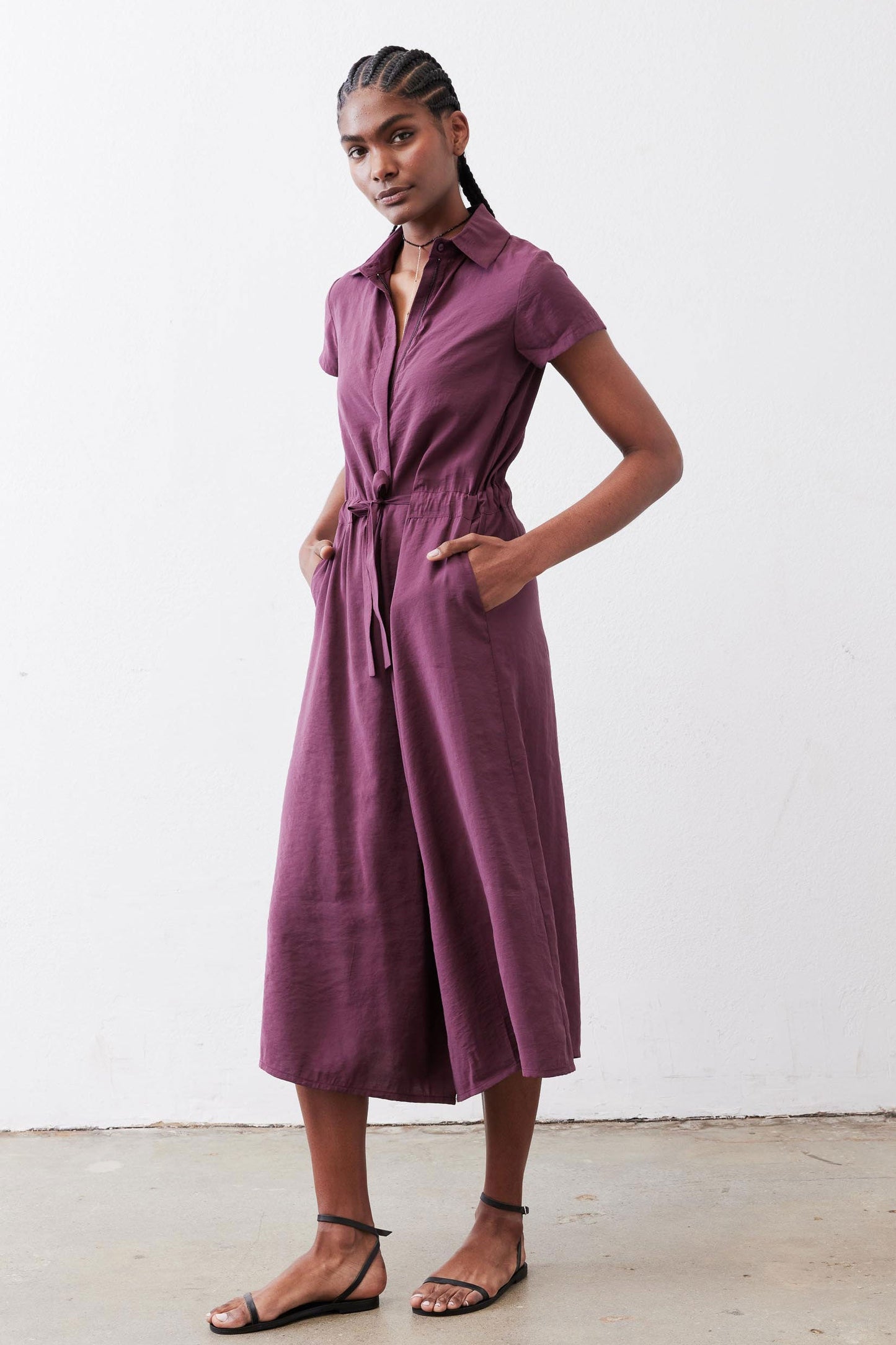 Comfort Zone Cropped Jumpsuit