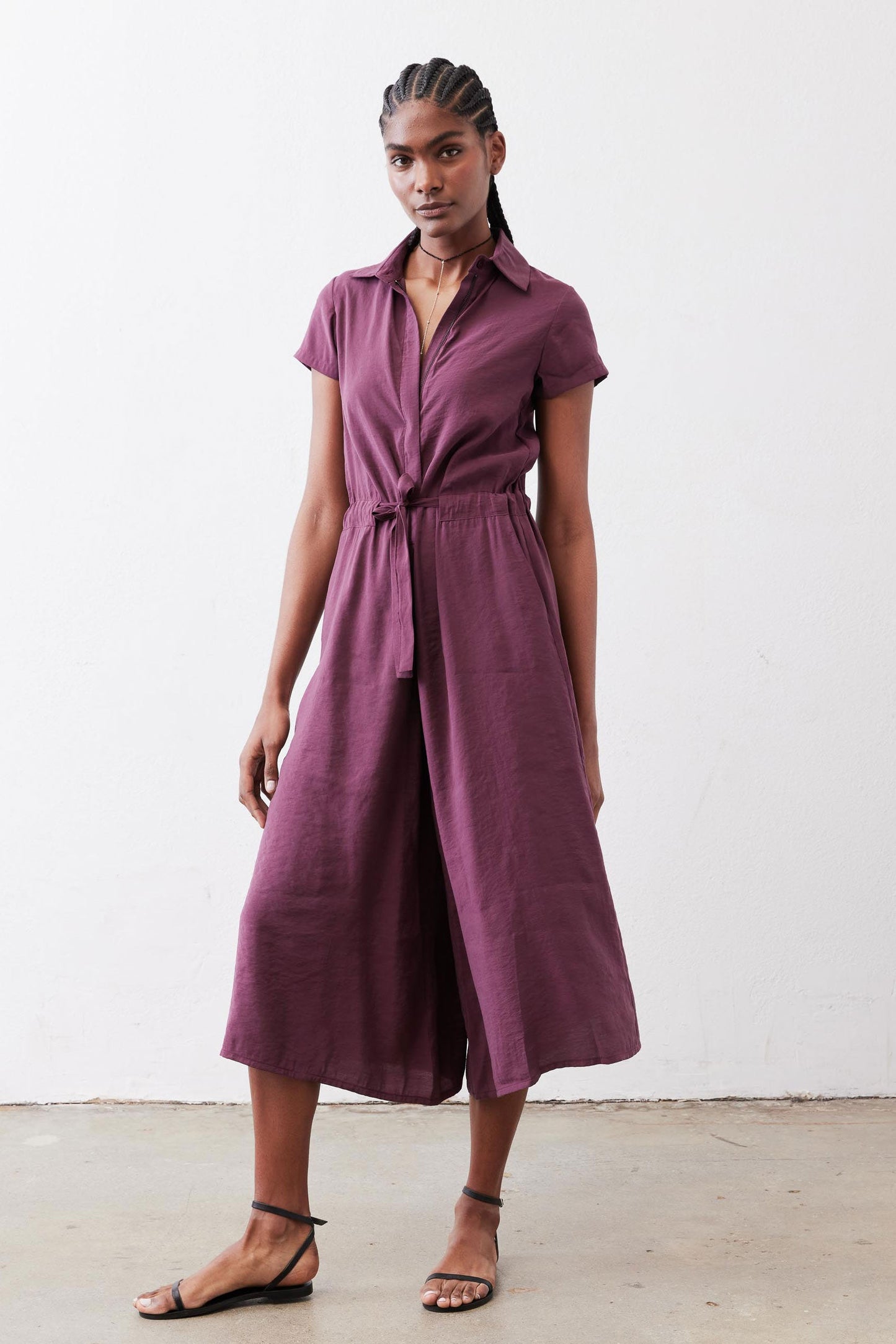 Comfort Zone Cropped Jumpsuit