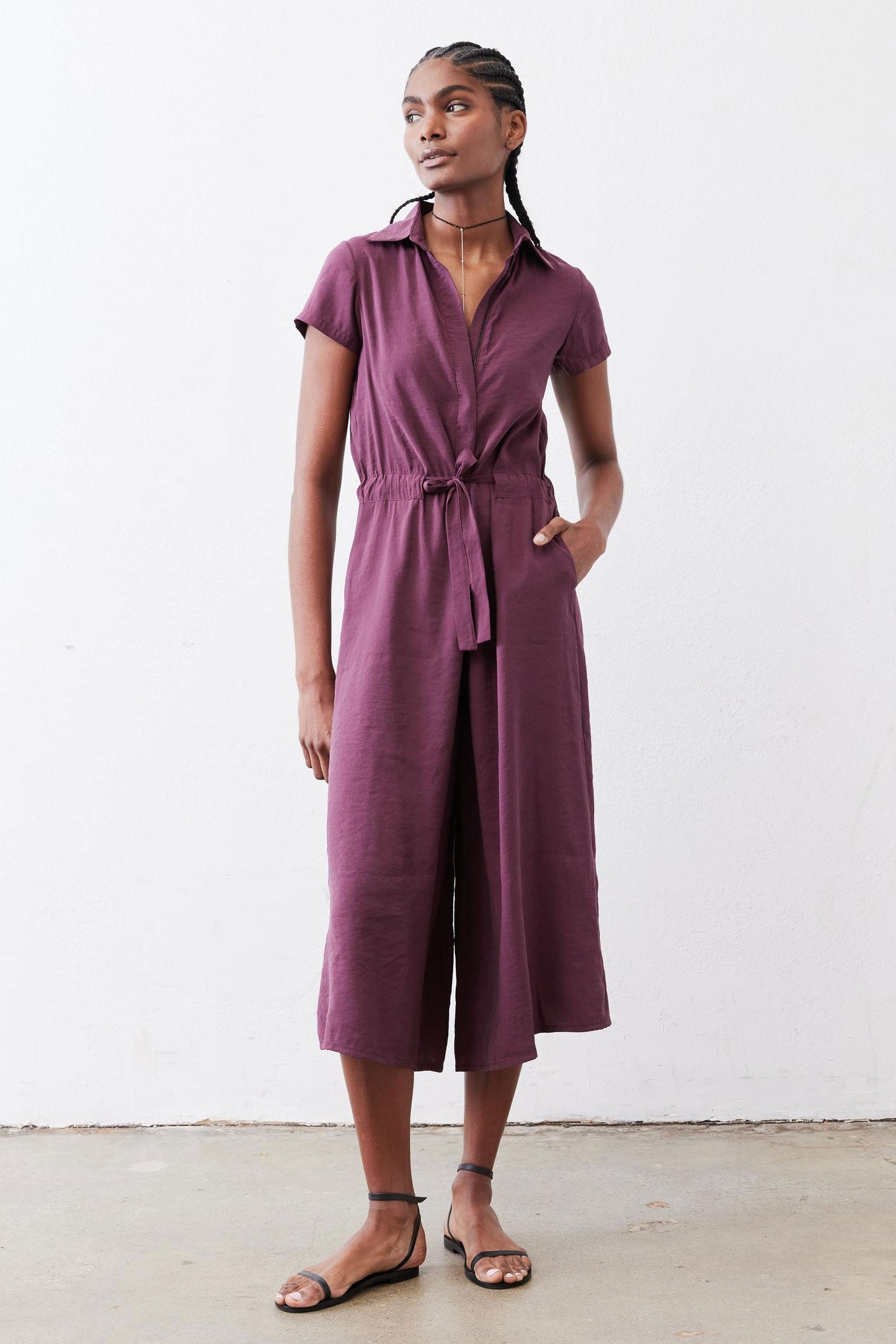 Comfort Zone Cropped Jumpsuit